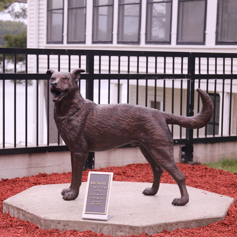 Brownie German Shepherd Statue