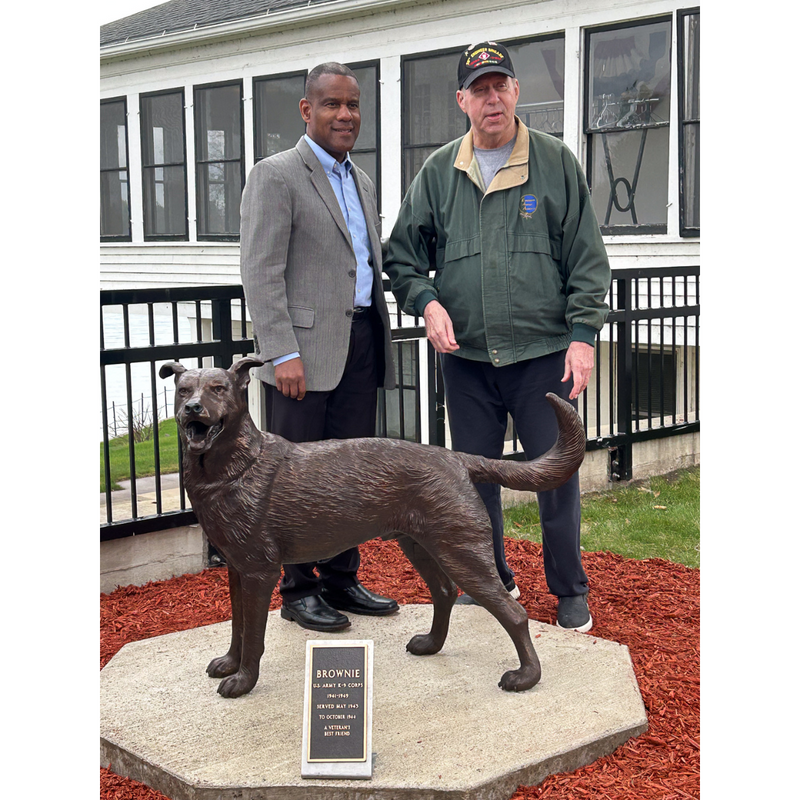 Brownie German Shepherd Statue