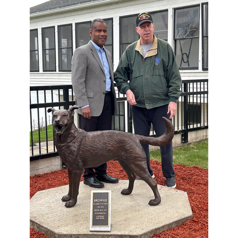 Brownie German Shepherd Statue