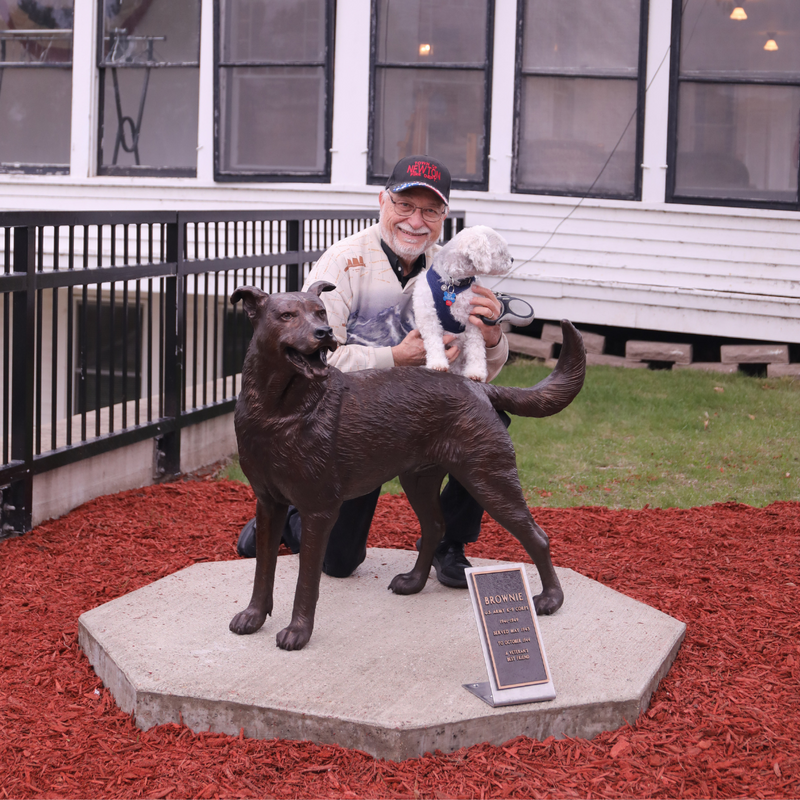 Brownie German Shepherd Statue