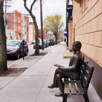 Custom Bronze Statue of New Jersey Councilman Michael Yun on Bench