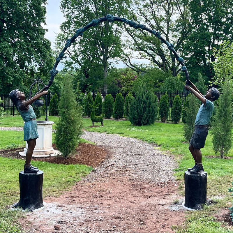 Arbor Children Bronze Statue
