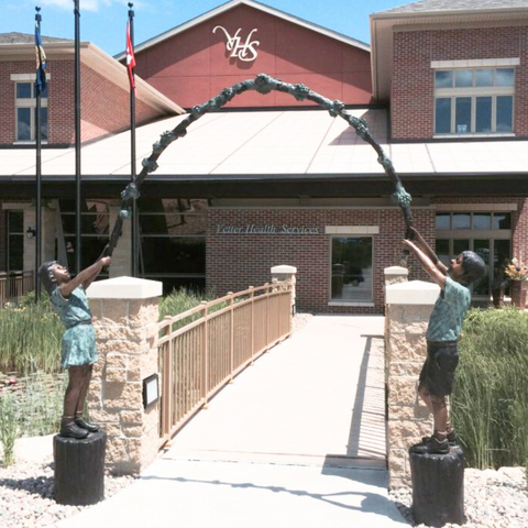 Arbor Children Bronze Statue
