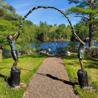 Arbor Children Bronze Statue