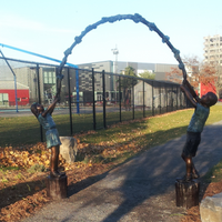 Arbor Children Bronze Statue