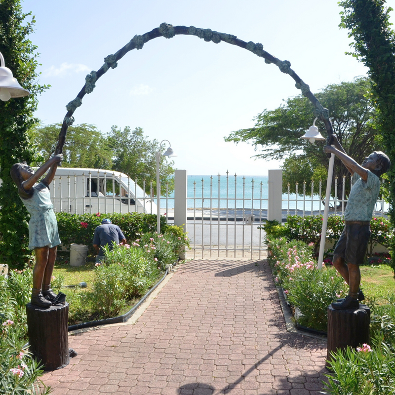 Arbor Children Bronze Statue