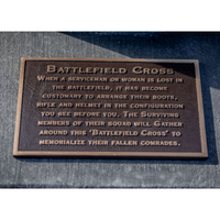 Battlefield Cross Bronze Plaque