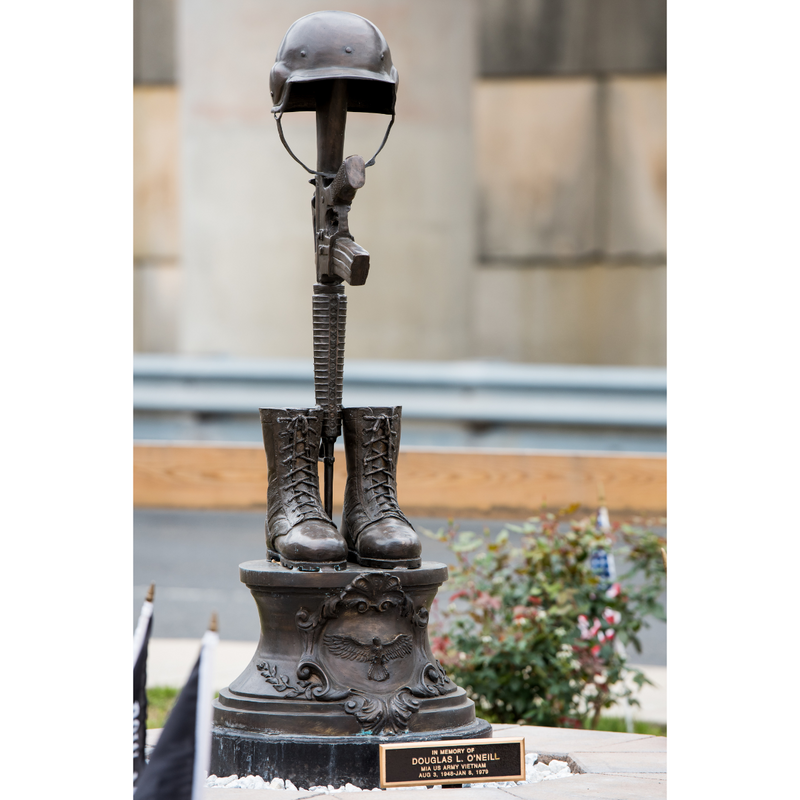 Bronze Fallen Soldiers Battlefield Cross Statue