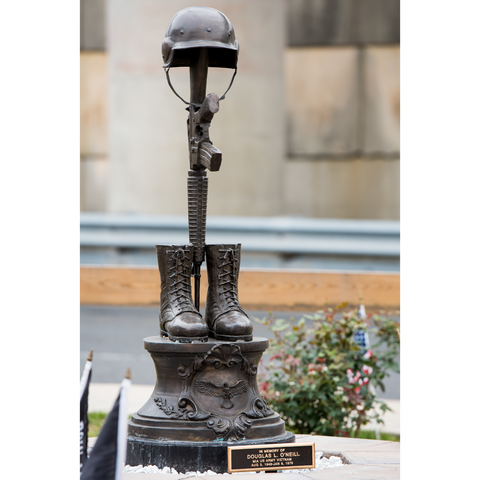 Bronze Fallen Soldiers Battlefield Cross Statue