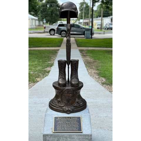 Battlefield Cross Bronze Plaque