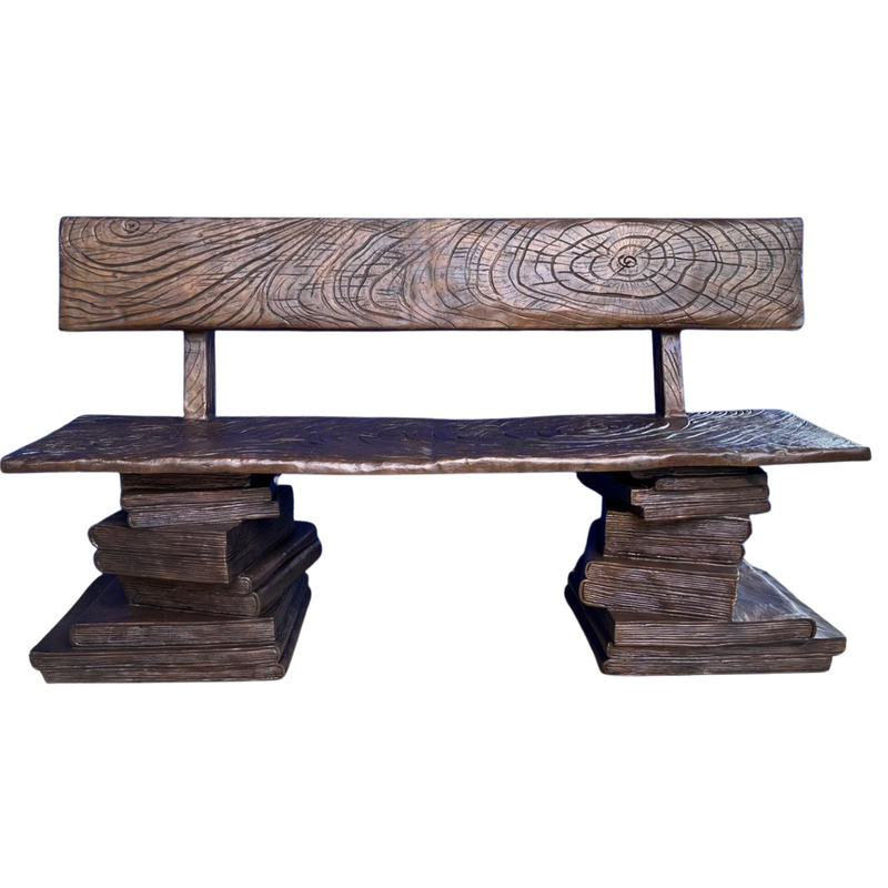 Book Buddy Bench Bronze Statue
