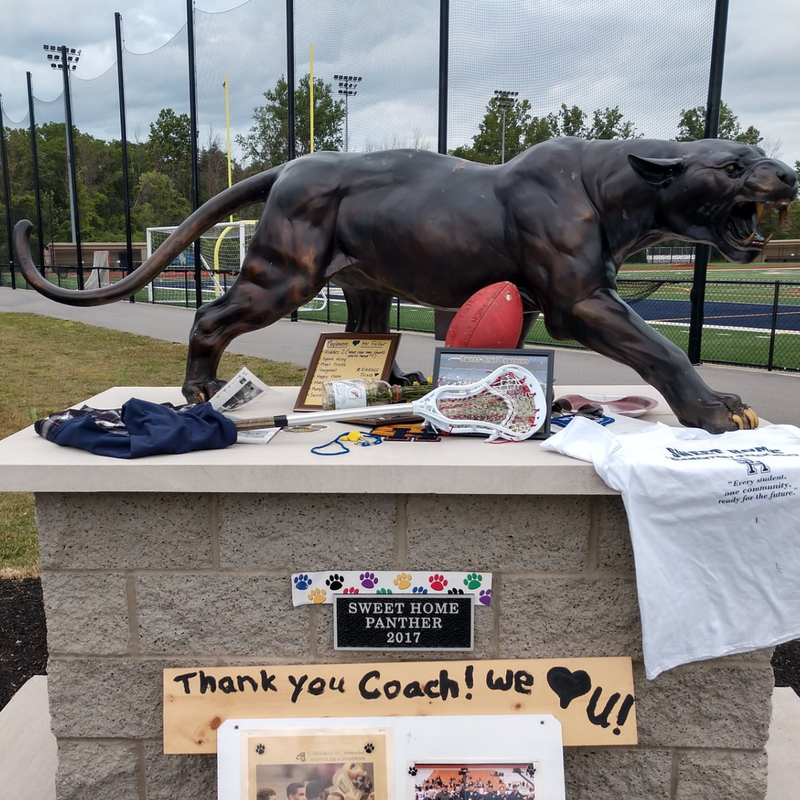 Bronze Prowling Panther Statue