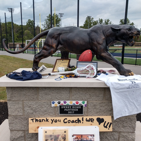 Bronze Prowling Panther Statue