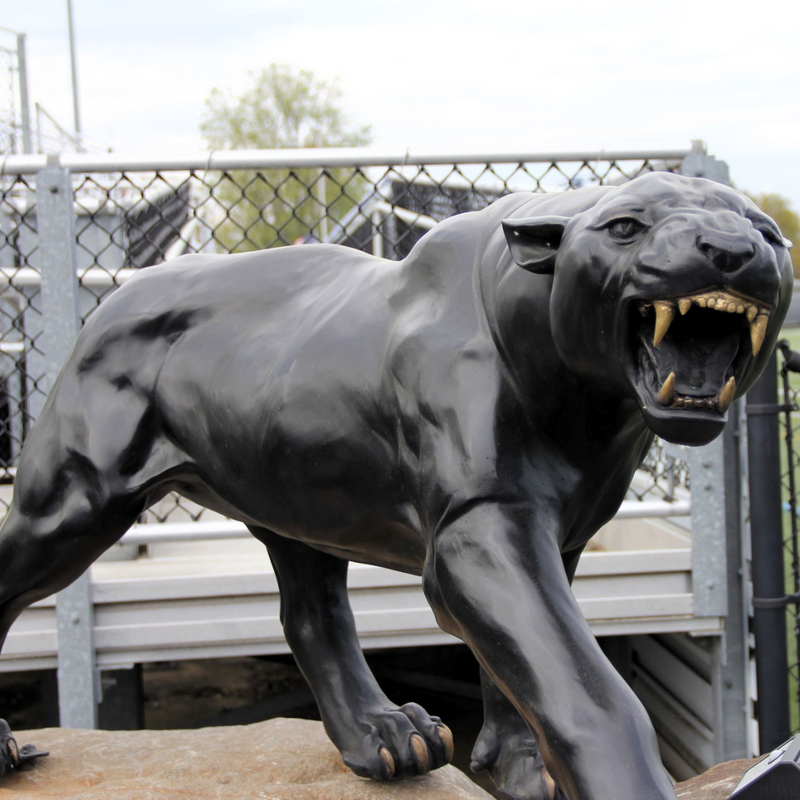 Bronze Prowling Panther Statue