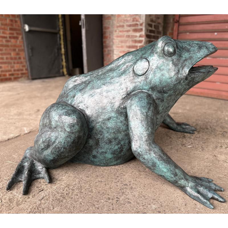 Bronze Jungle Frog Fountain