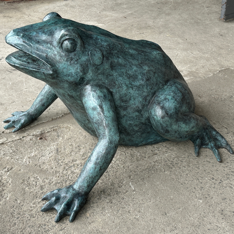 Bronze Jungle Frog Fountain