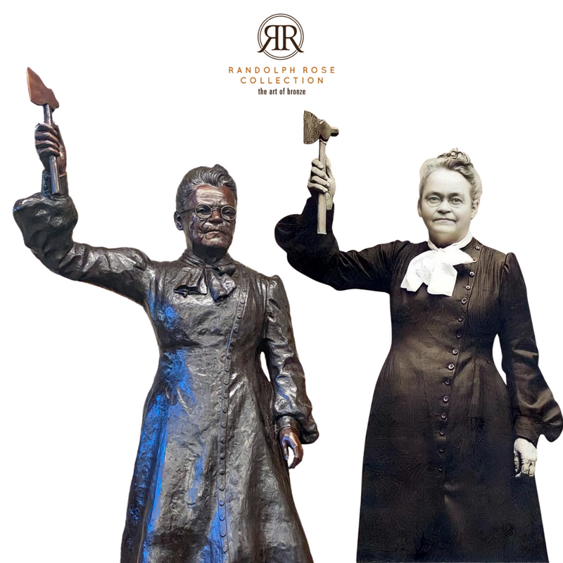 Custom Bronze Statue of Historical Figure Carry Nation