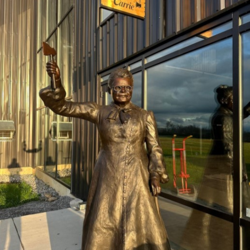 Custom Bronze Statue of Historical Figure Carry Nation