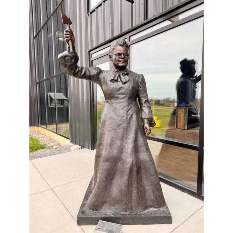 Custom Bronze Statue of Historical Figure Carry Nation