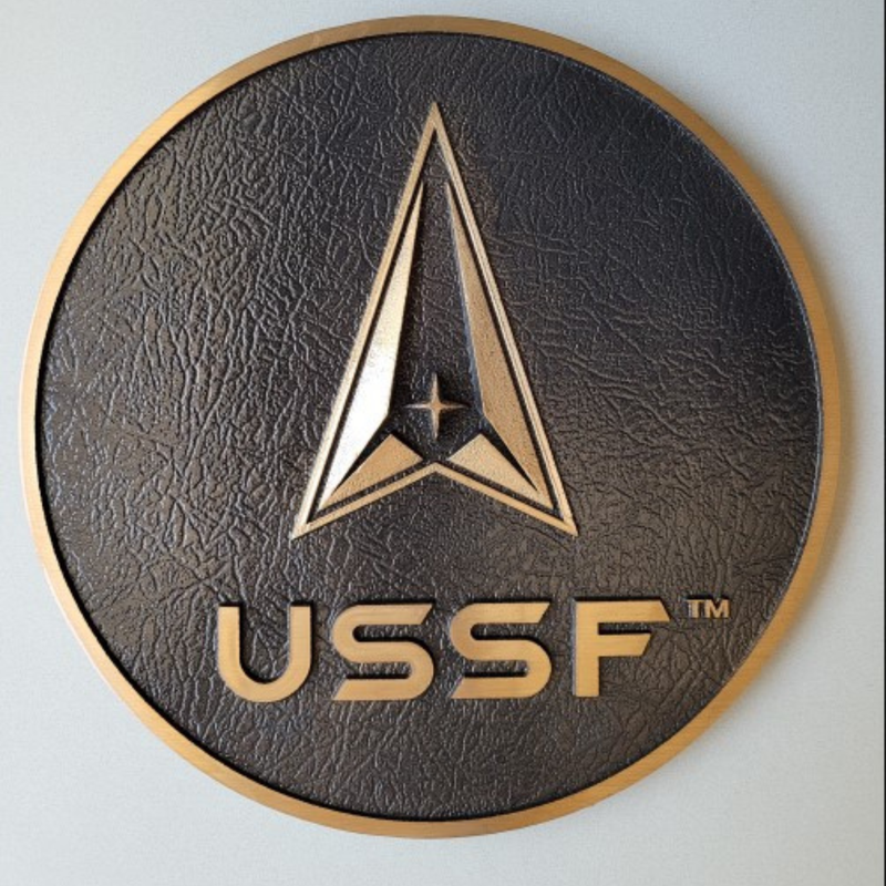 Bronze Military Plaque of the United States Space Force Seal