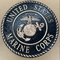 Bronze Military Plaque of the United States Marine Corps Seal