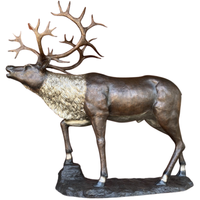 Custom Bronze Caribou Deer Statue