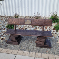 Bronze Book Buddy Bench Statue