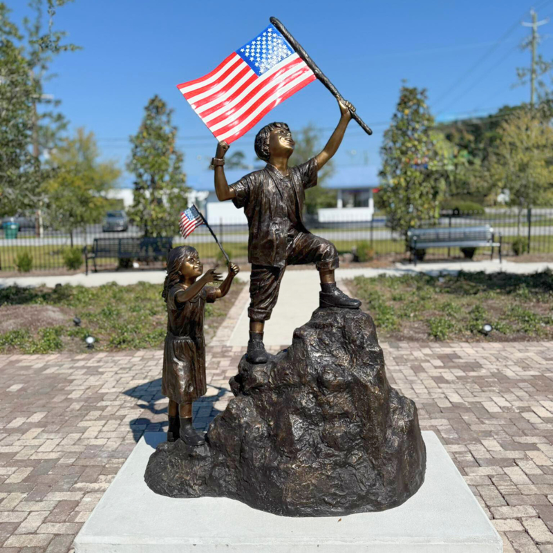 We Love Our Country Custom Limited-Edition Bronze Statue