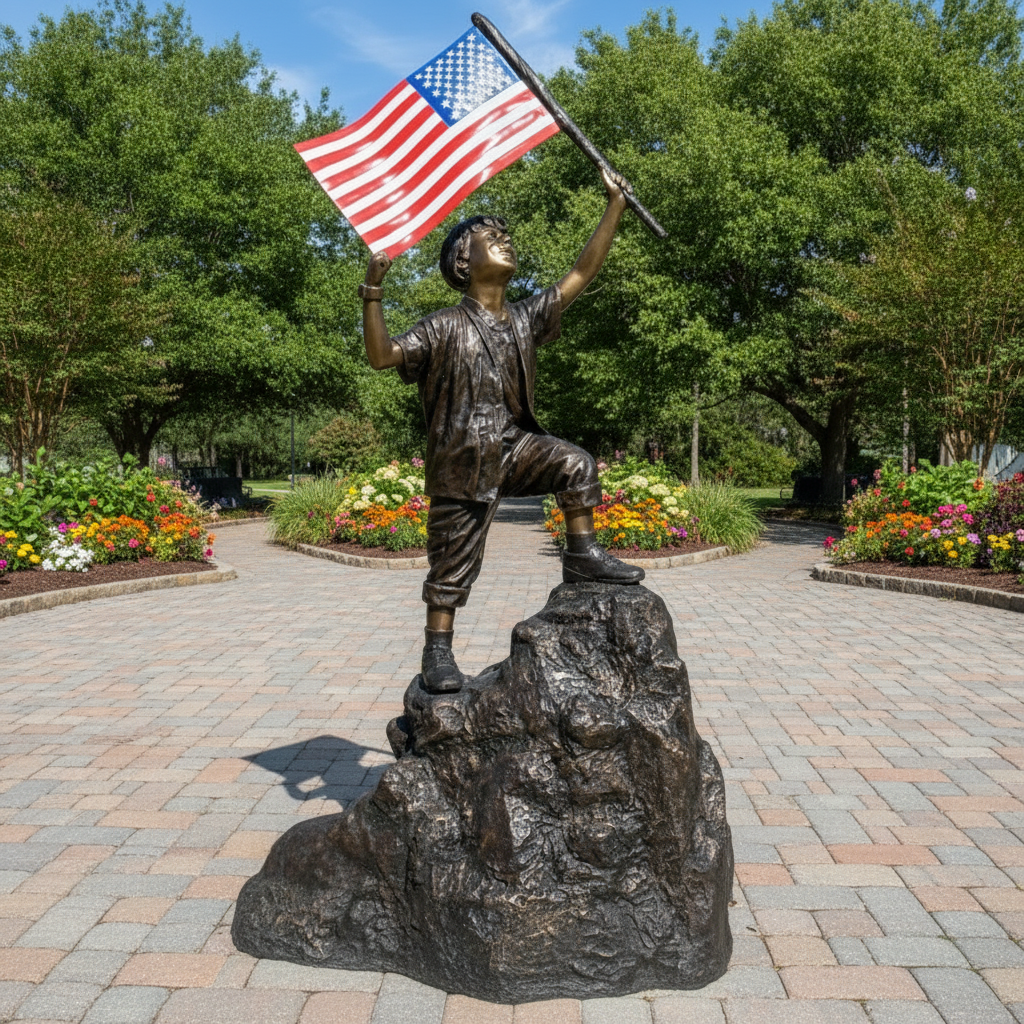 I Love My Country Custom Limited-Edition Bronze Statue