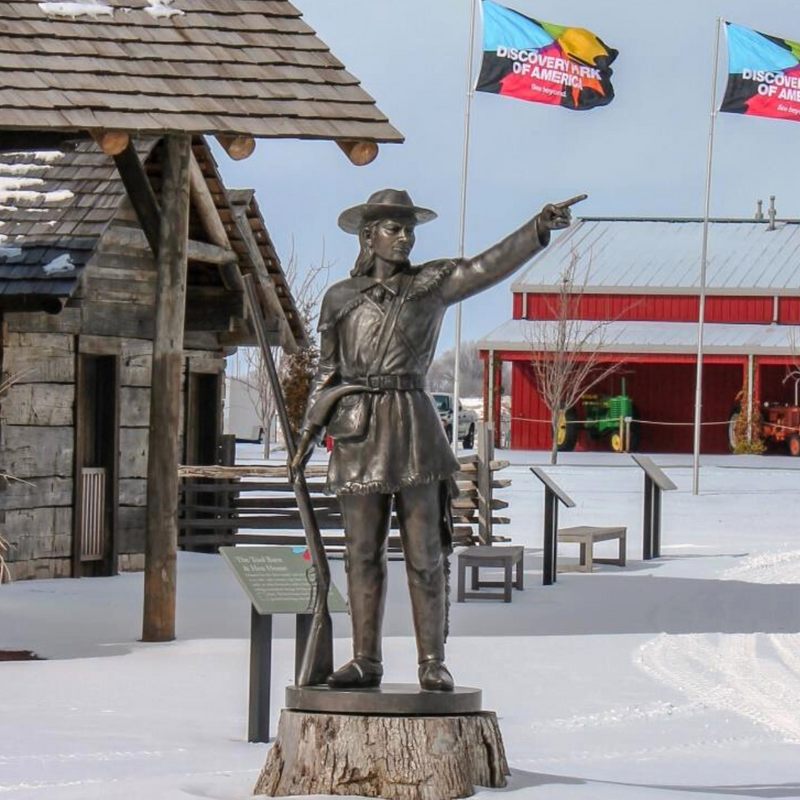 DAVY CROCKETT - Figurine La Roche aux Fées - Série 3 - Américain Porte Etendart EUR 9,00 - FR DAVY CROCKETT - Figurine La Roche aux Fées - Série 3 - Américain Porte Etendart EUR 9,00 - FR