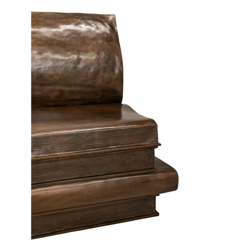Large Bronze Book Bench of Stacked Books | Randolph Rose Collection