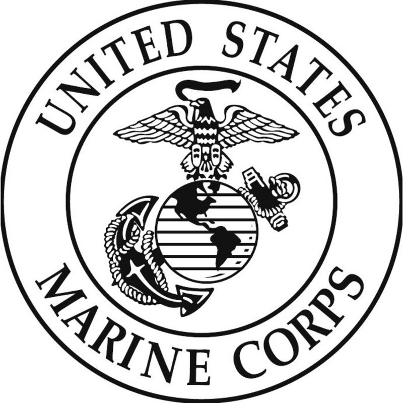 Bronze Military Plaque of the United States Marine Corps Seal