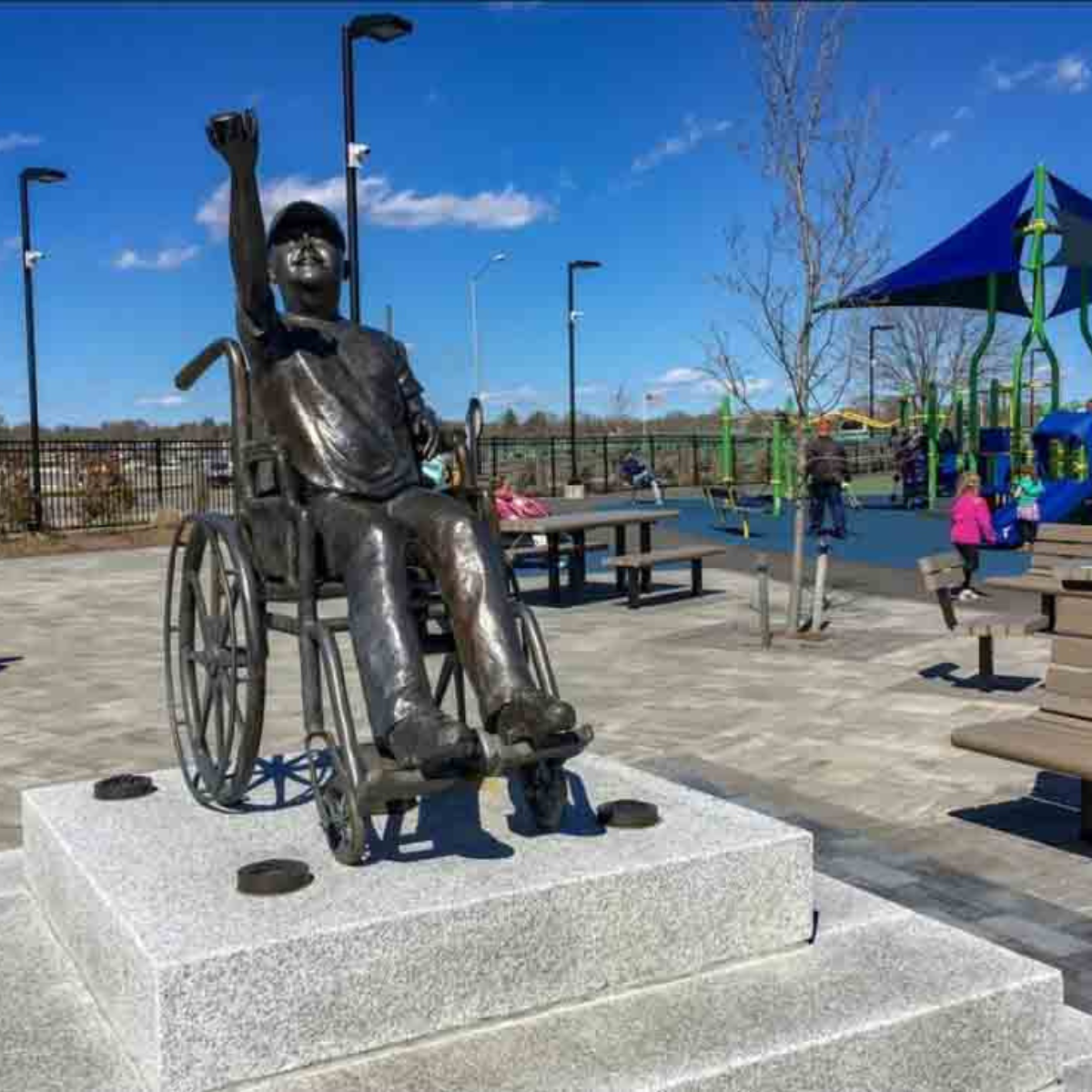 Children's Inclusive Wheelchair Statue | Randolph Rose Collection