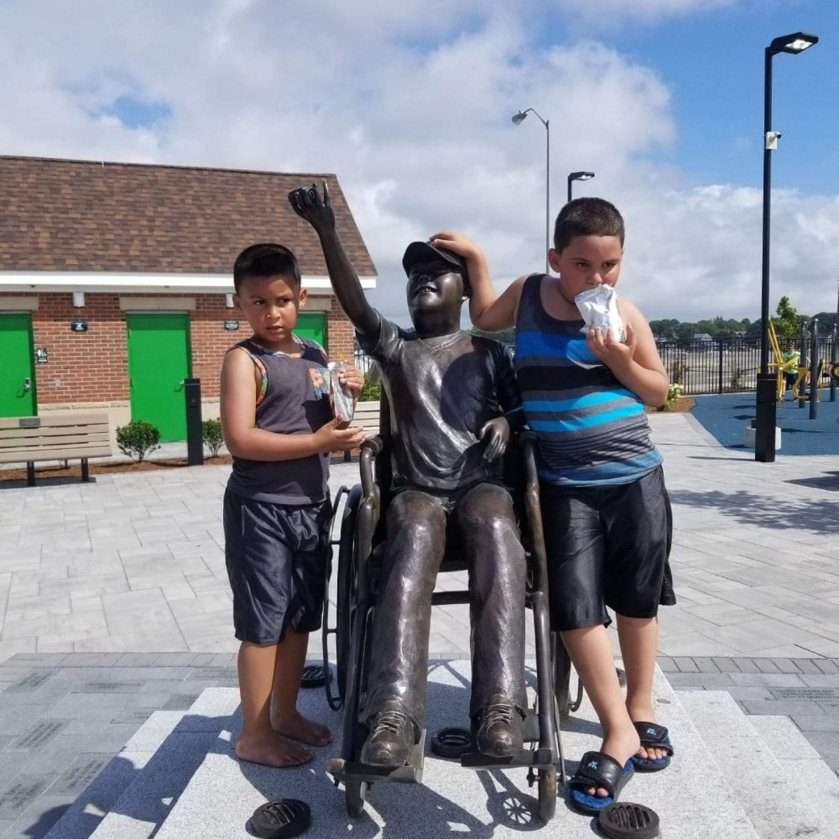 Children's Inclusive Wheelchair Statue | Randolph Rose Collection