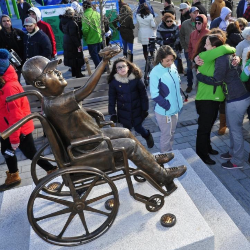 Children's Inclusive Wheelchair Statue | Randolph Rose Collection