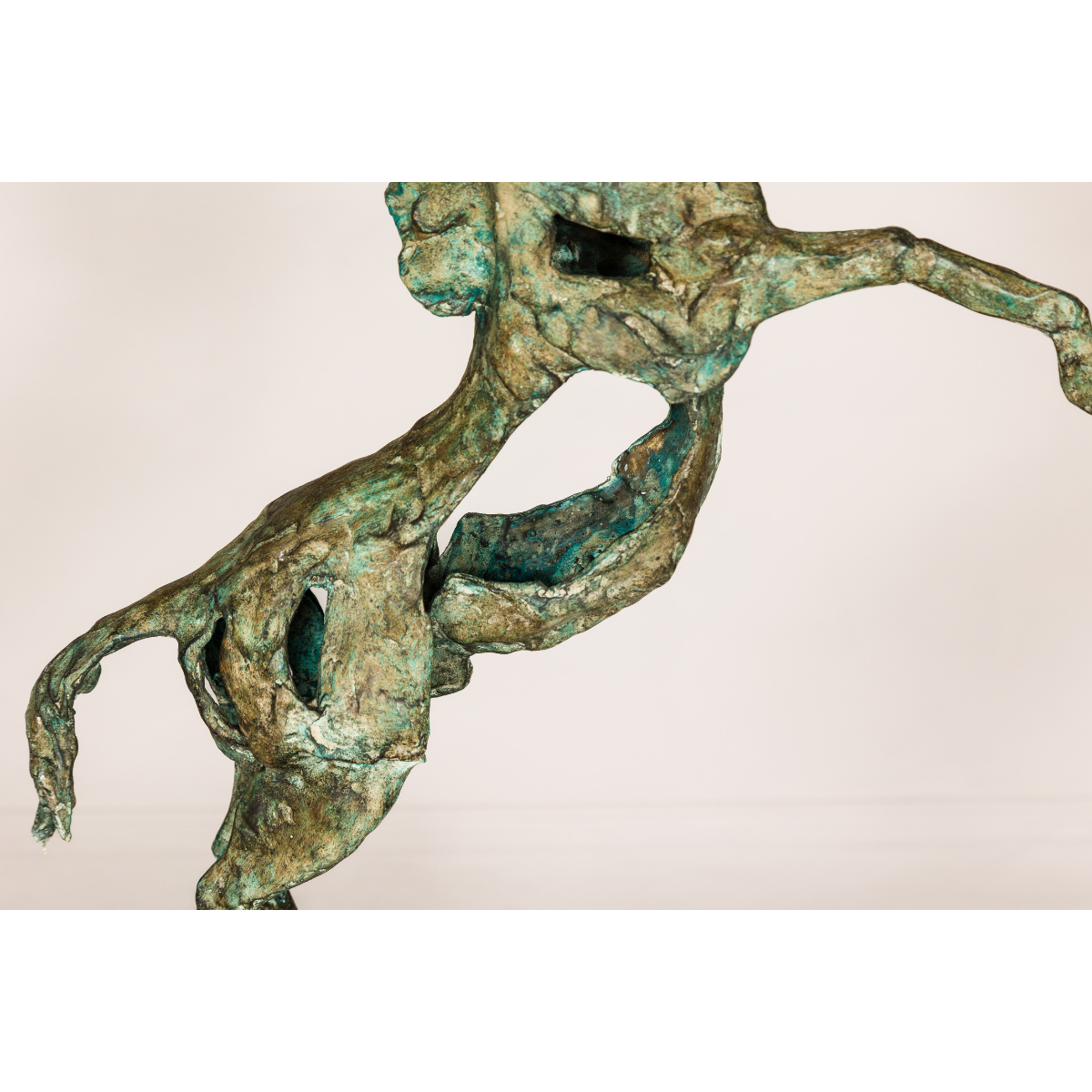 Bronze Tabletop Rearing Horse Statue on Marble Base | Randolph Rose ...