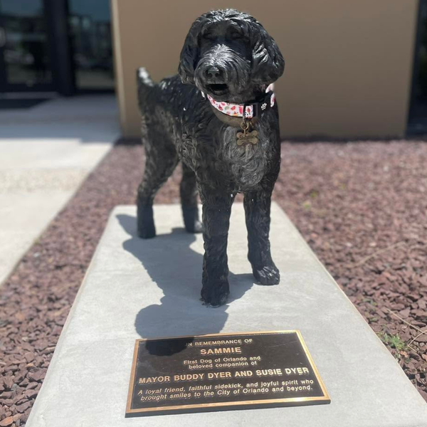 Sammie Custom Bronze Labradoodle Statue | Randolph Rose Collection