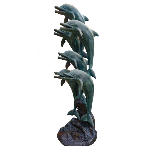Bronze Fountain of Six Jumping Dolphins | Randolph Rose Collection