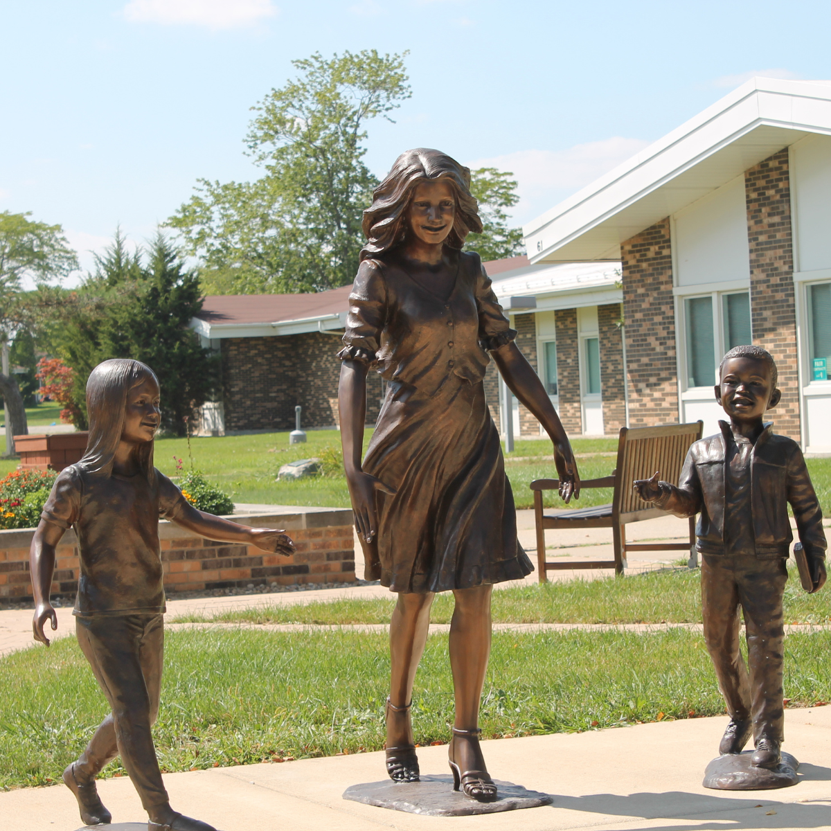 Teaching Our Future Bronze School Statues | Randolph Rose Collection