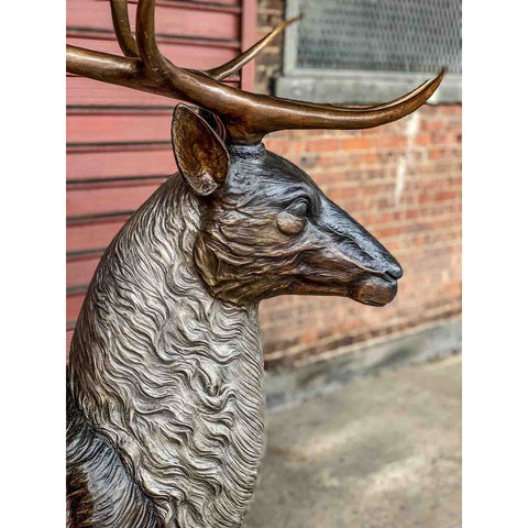 Bronze Reindeer Statue