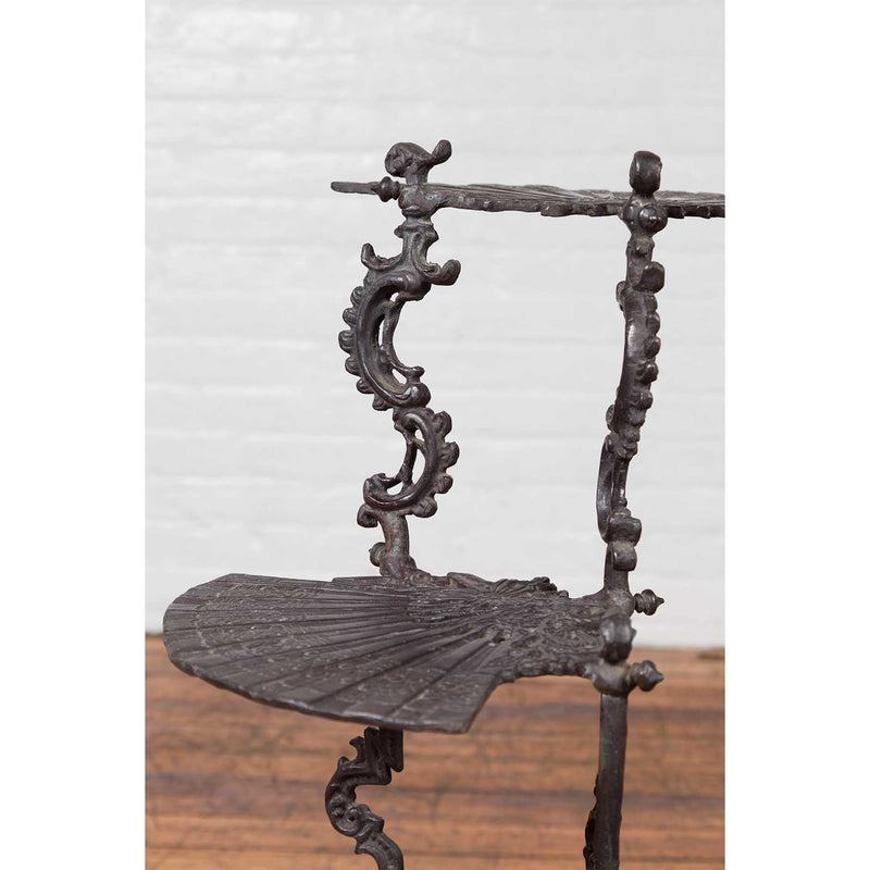 Fan Shelf Display Stand-Custom Bronze Statues & Fountains for Sale-Randolph Rose Collection