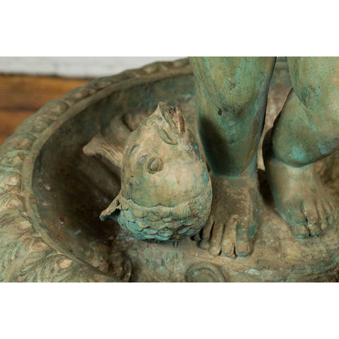 Cherub and Fish Fountain