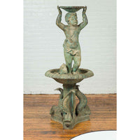 Cherub and Fish Fountain