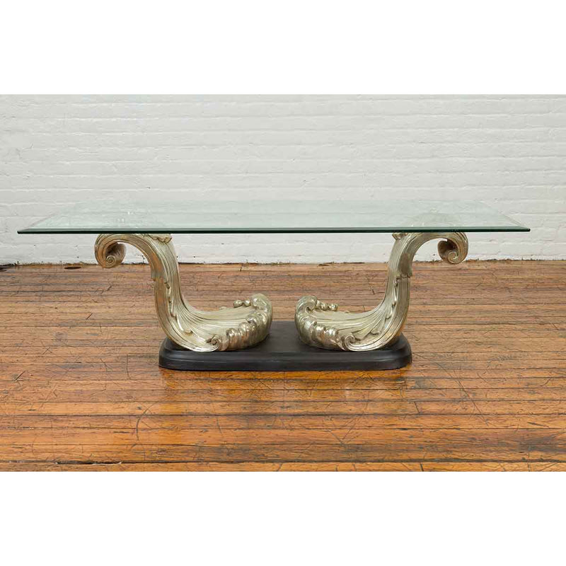The Wave Table Base-Custom Bronze Statues & Fountains for Sale-Randolph Rose Collection