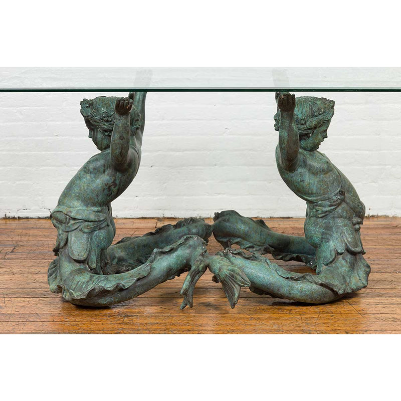 Triton Table Base-Custom Bronze Statues & Fountains for Sale-Randolph Rose Collection