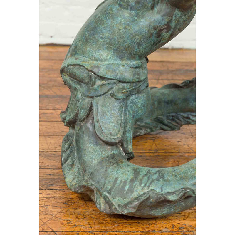 Triton Table Base-Custom Bronze Statues & Fountains for Sale-Randolph Rose Collection
