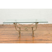 Directoire Table Base with Ram Heads in Light Patina-Custom Bronze Statues & Fountains for Sale-Randolph Rose Collection