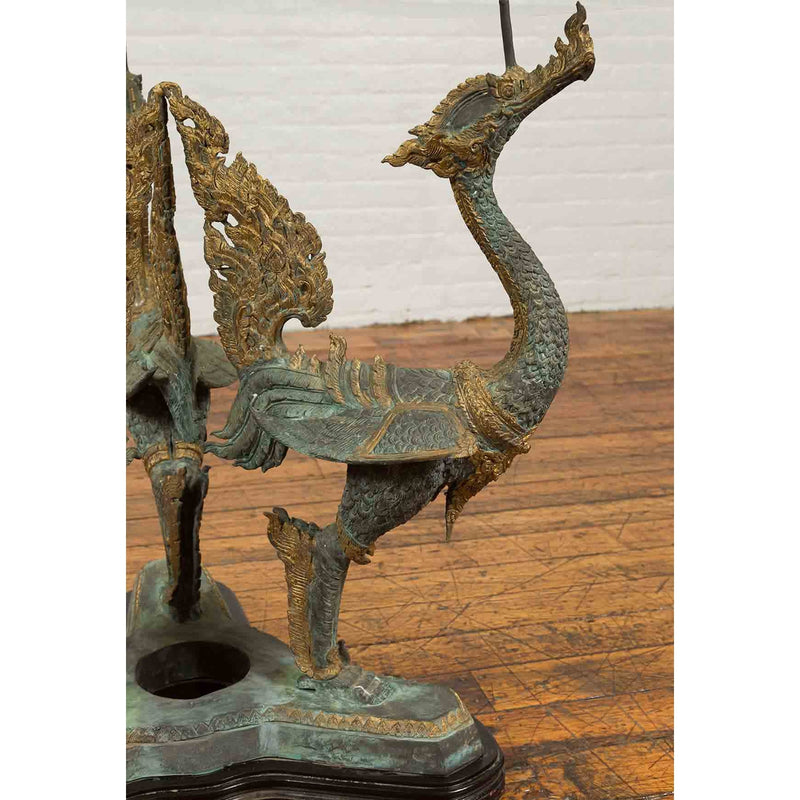 Triple Dragon Table Base-Custom Bronze Statues & Fountains for Sale-Randolph Rose Collection