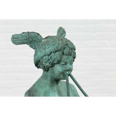 Greco Roman Mercury Bronze Sculpture