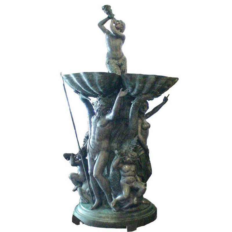 Bronze Cherub Fountain